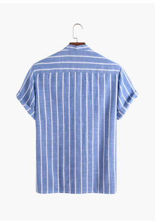 Nico | Herren Gestreiftes Kurzarmshirt | Sommerleicht