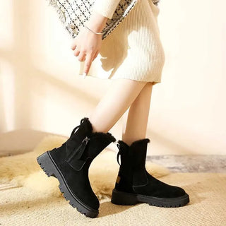 Damen Winter Stiefeletten | Mit Reißverschluss