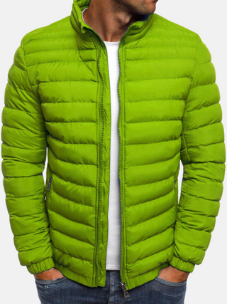 Herren Puffer Zip-Up Jacke | Lässig