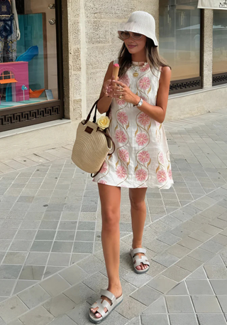 Damen Blumen Sommerkleid | Mini