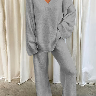 Damen Loungewear Pyjama Set | Langarm Zweiteiler