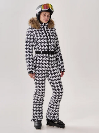 Damen Winter Einteiler Ski Anzug | Mit Kapuze