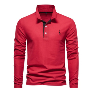 Herren Polo-Shirt mit schmalem Schnitt | Langarm