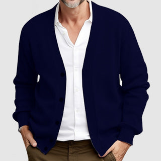 Herren Klassischer Strickpullover | Mit Knöpfen