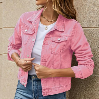 Damen Gekürzt Jacke | Knopfverschluss