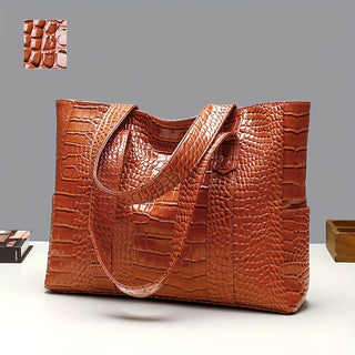 Damen Große Schultertasche | Prägung Tote