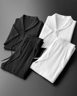 Set Herren Sommer Polo & Leichte Hose | Elegant Bequem
