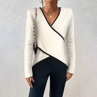 Damen-Wickelbluse | Vorne gebunden
