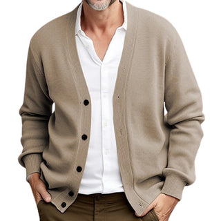 Herren Klassischer Strickpullover | Mit Knöpfen