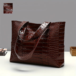 Damen Große Schultertasche | Prägung Tote