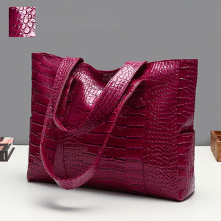 Damen Große Schultertasche | Prägung Tote