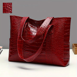 Damen Große Schultertasche | Prägung Tote
