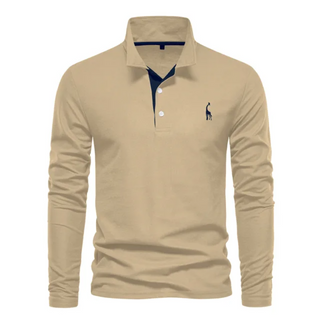 Herren Polo-Shirt mit schmalem Schnitt | Langarm