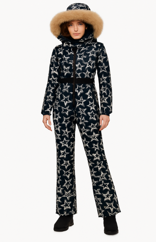 Damen Winter Einteiler Ski Anzug | Mit Kapuze