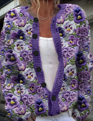 Damen Strickjacke | Mit Knöpfen