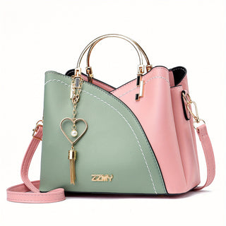 Damen Farbblock Schultertasche | Umhängetasche