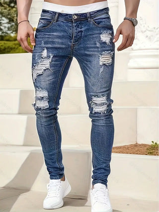 Herren-Skinny-Jeans mit Rissen | Im Used-Look