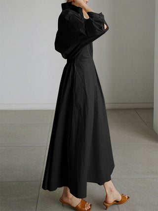 Elegantes Damenhemdkleid | Maxi