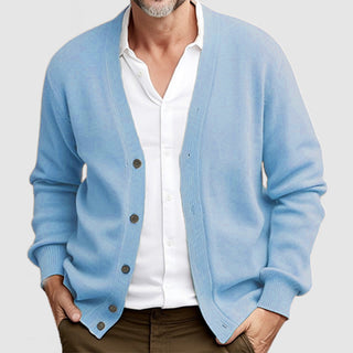 Herren Klassischer Strickpullover | Mit Knöpfen