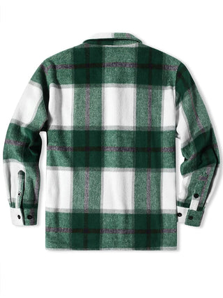 Herren Karierte Freizeitjacke | Mit Knöpfen