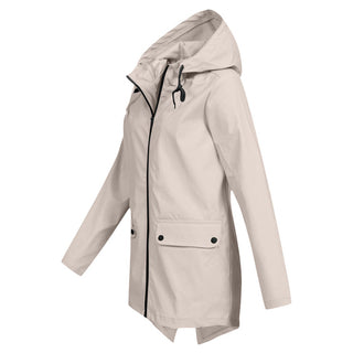 Damen-Regenjacke | Verstellbare Kapuze