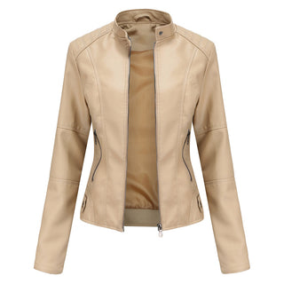 Damen Schlanke Passform Jacke | Stehkragen