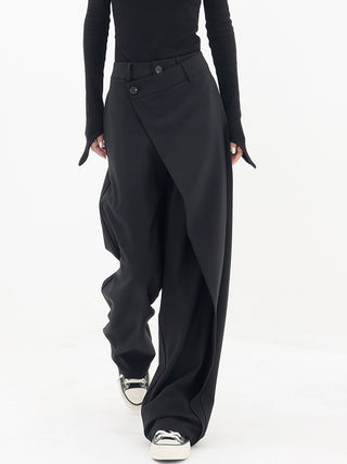 Damen Asymmetrische Weite Hose | Lang