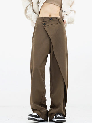 Damen Asymmetrische Weite Hose | Lang