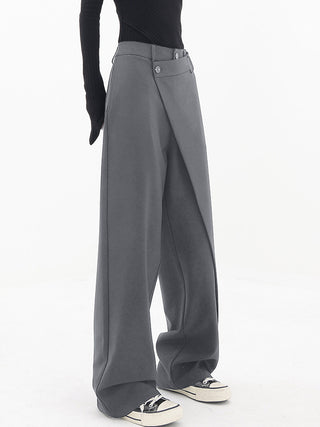 Damen Asymmetrische Weite Hose | Lang