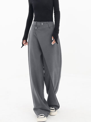 Damen Asymmetrische Weite Hose | Lang
