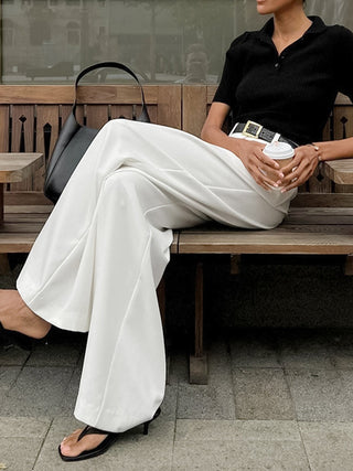 Damen Elegante Weite Hose | Lang