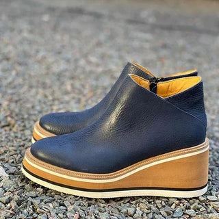 Damen Bequeme Plateau Stiefeletten | Keilabsatz