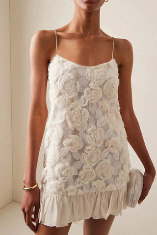 Damen Blumen Partykleid | Mini