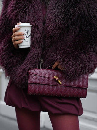 Damen Woven Clutch Bag | Elegant