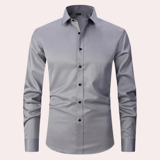 Herren Langarmhemd | Button-Down-Kragen