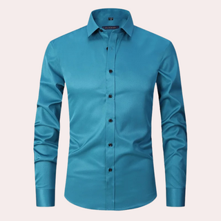 Herren Langarmhemd | Button-Down-Kragen