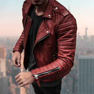 Herren Zip-Up Jacke | Gequiltete Ärmel