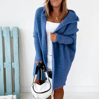 Damen Kapuzenstrickcardigan | Lässige Passform