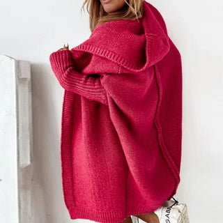 Damen Kapuzenstrickcardigan | Lässige Passform