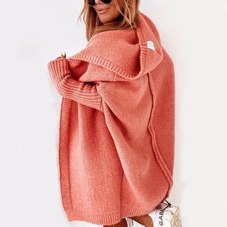 Damen Kapuzenstrickcardigan | Lässige Passform