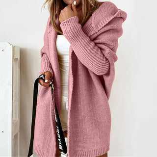 Damen Kapuzenstrickcardigan | Lässige Passform