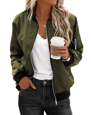 Damen Street Style Bomberjacke | Mit Reißverschluss