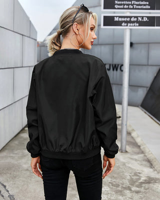 Damen Street Style Bomberjacke | Mit Reißverschluss