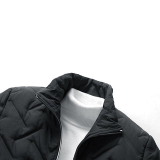 Herren Steppjacke mit Stehkragen | Reißverschluss