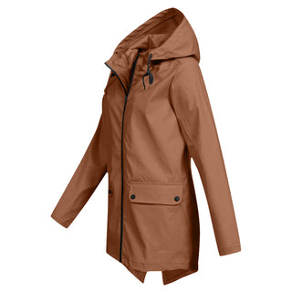 Damen-Regenjacke | Verstellbare Kapuze