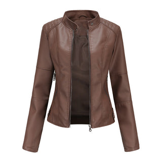 Damen Schlanke Passform Jacke | Stehkragen