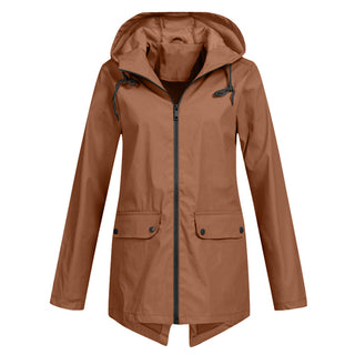 Damen-Regenjacke | Verstellbare Kapuze