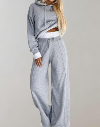 Damen Zweiteiler Set | Hoodie & Weite Hose
