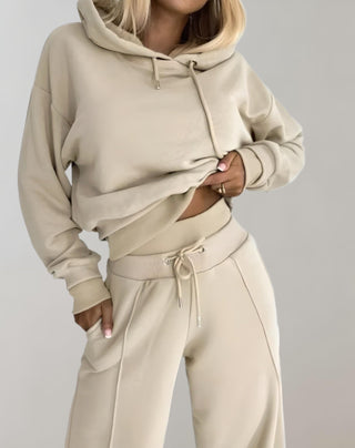 Damen Zweiteiler Set | Hoodie & Weite Hose