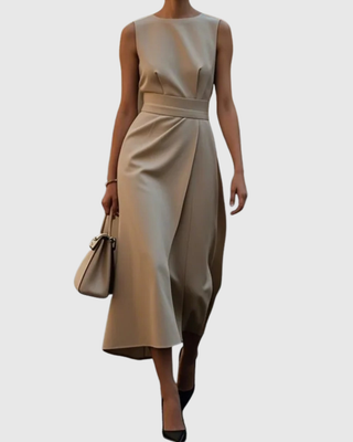 Women's Sleeveless Elegant Dress | Maxi